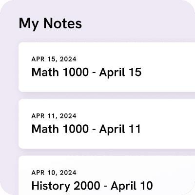 Organize. After each recording, save your notes according by class and date. This will make it easier to study key lectures later.